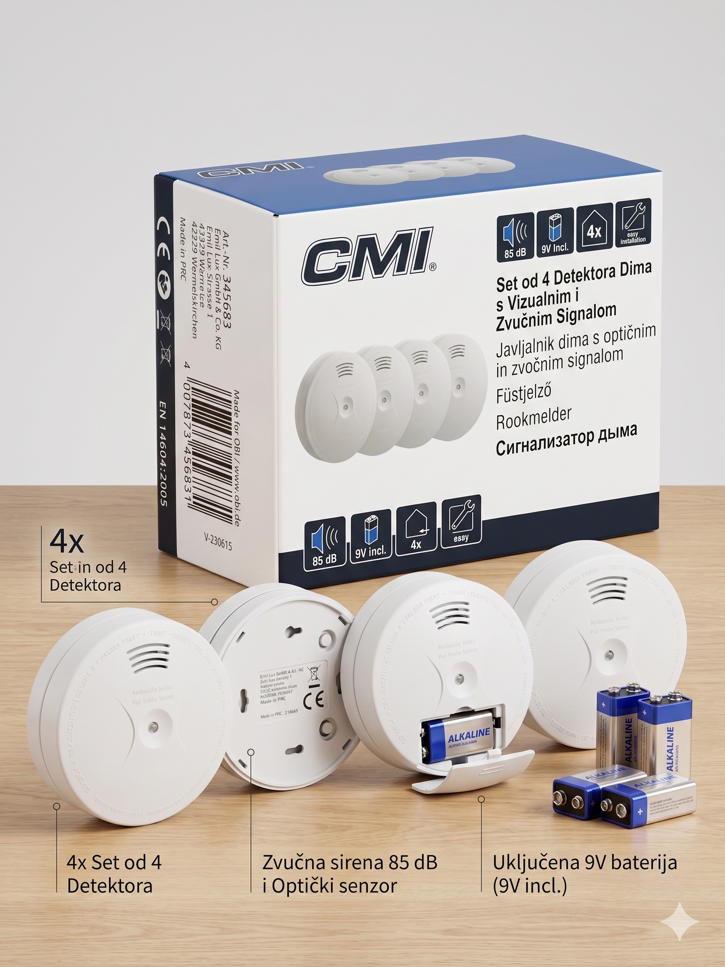 CMI Set 4x Detektor Dima