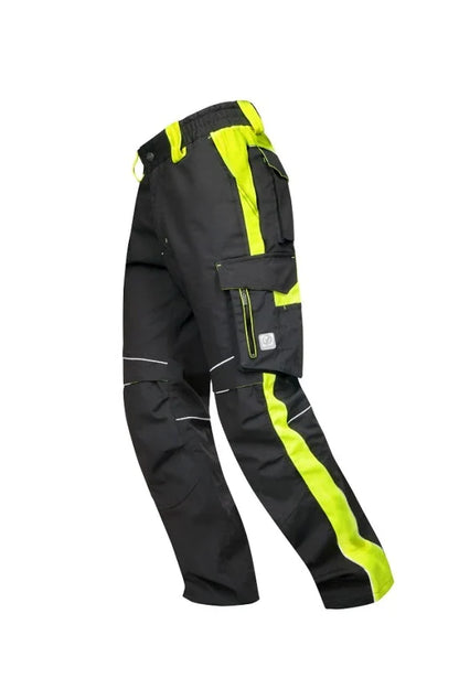 Radne hlače crno-žute - NEON H6401