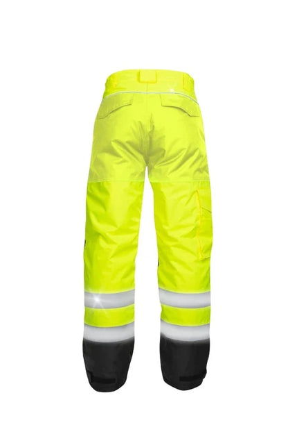 Refleksne radne hlače zimske žute - HOWARD  H8940